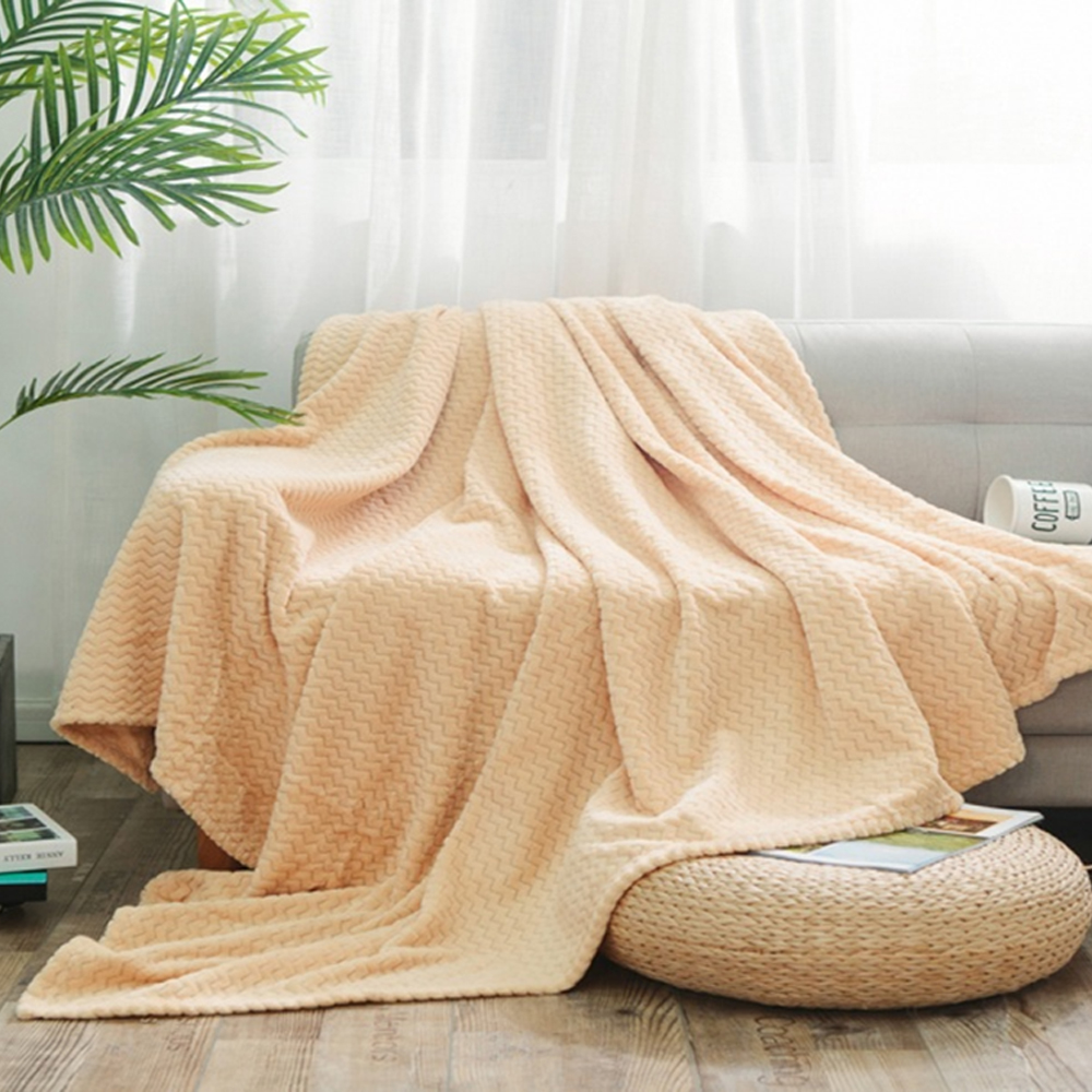 Плед велсофт "роял плюш 005" 200*220 см (персик) (1) амавес-текстиль