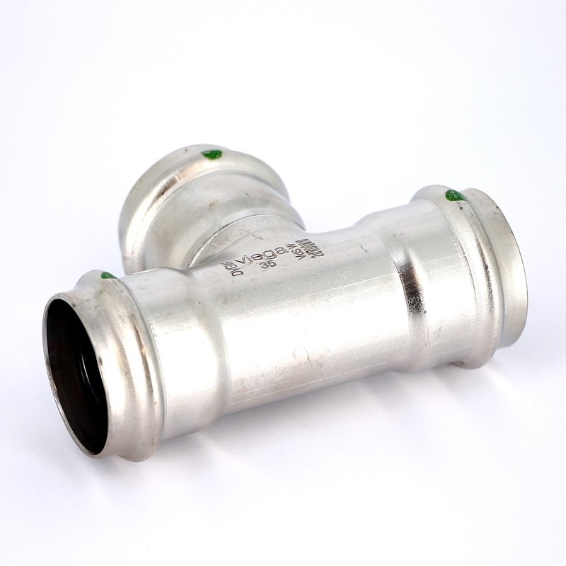 Тройник пресс 35 нержавеющая сталь Sanpress Inox VIEGA