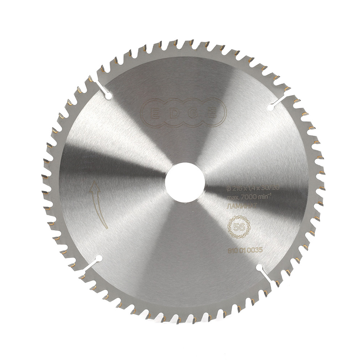 Диск пильный по ламинату 216 х 30/20, 56 зубьев (1/50) "edge by patriot" 810010035