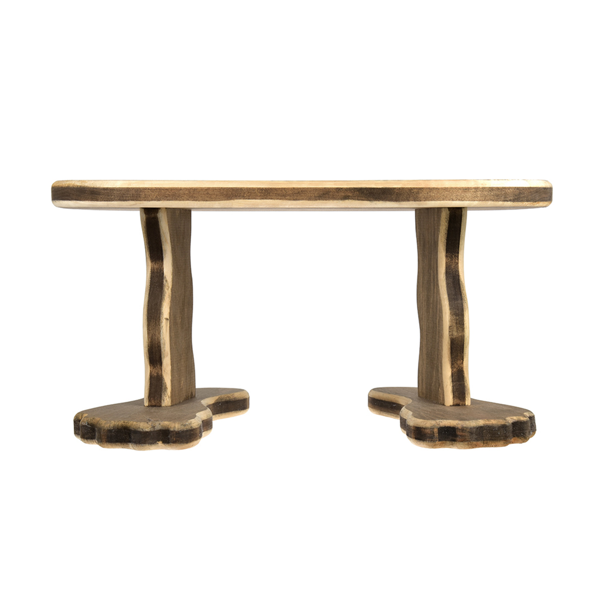 Подставка универс. для бани и сауны "топ-топ" 46*24*23 см, липа состаренная(1) "банные штучки" 34310