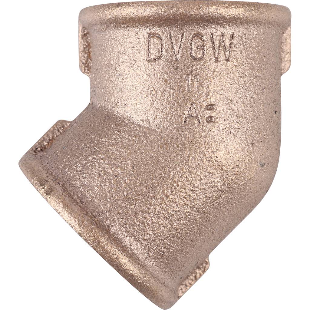 Угол резьбовой 45° (ВР) 1" бронза VIEGA (320652)