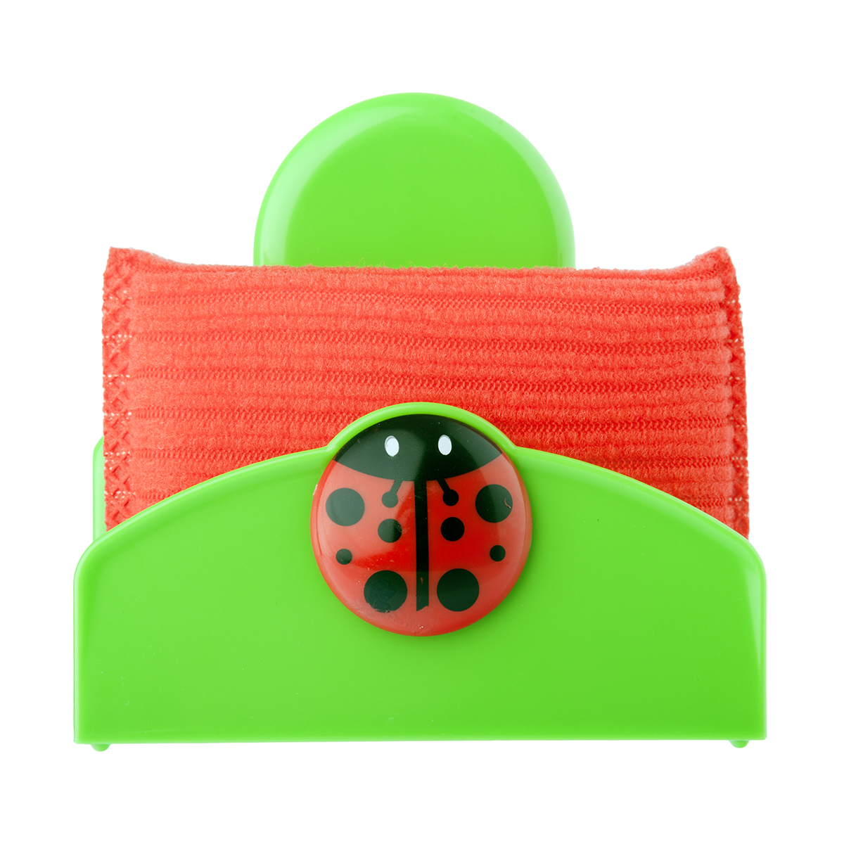 Подставка для губки на присоске + губка для посуды "ladybug" (1/6) "vigar" 3394