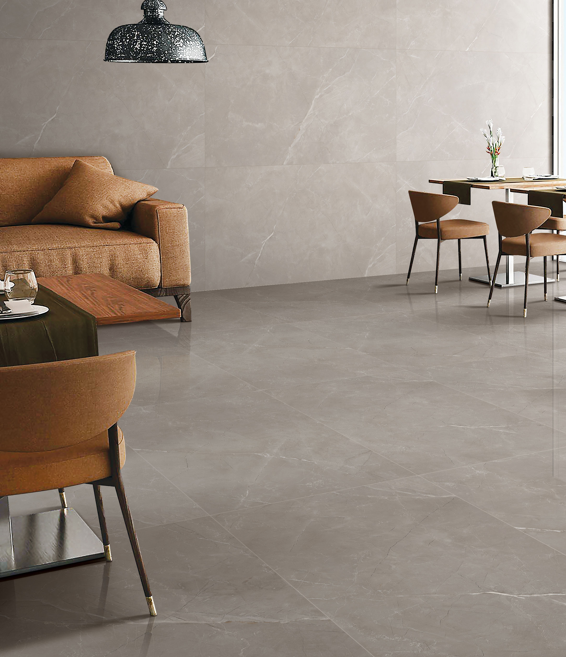 Vitrum grey керамогранит серый полированный 60x120