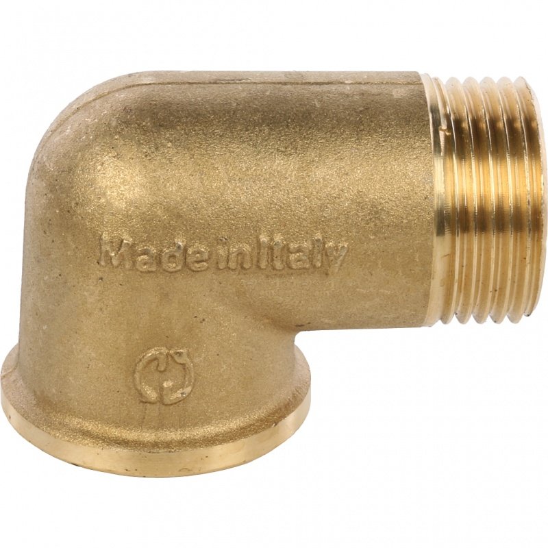 Угол резьбовой ВН 1" латунь STOUT
