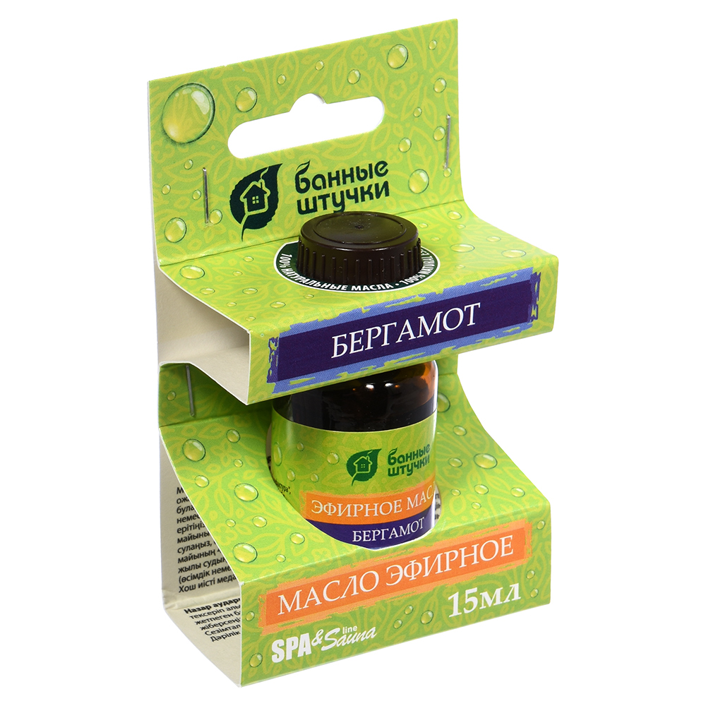 Масло эфирное "бергамот" 15 мл (1/28) "банные штучки" 30009