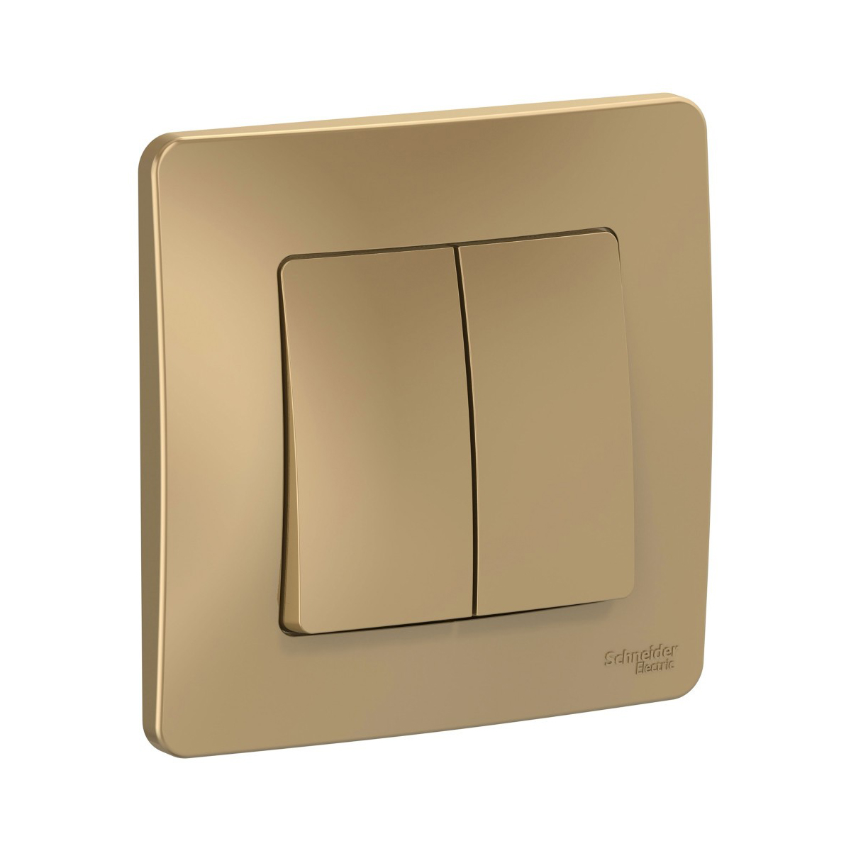 Переключатель "blanca" 2-х кл. 10а, титан (1/10/20) "schneider"