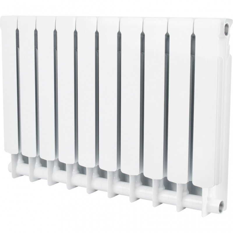 Радиатор STOUT Space 500 мм 10 секций, биметал. (боковое подключение) на 18,5 кв.м.