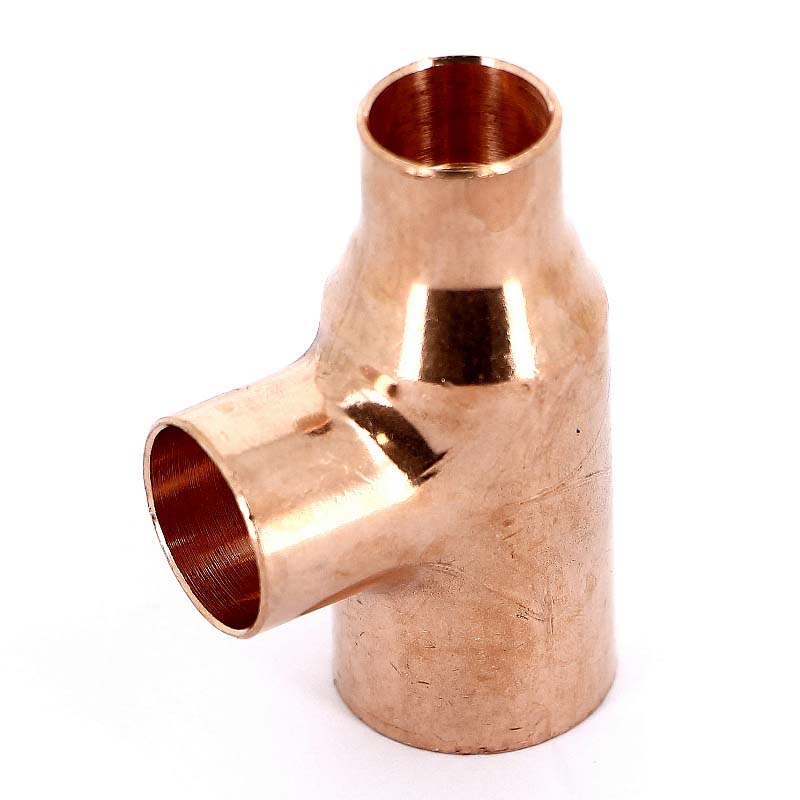 Тройник переходной под пайку 22 х 18 х 15 мм VIEGA медный