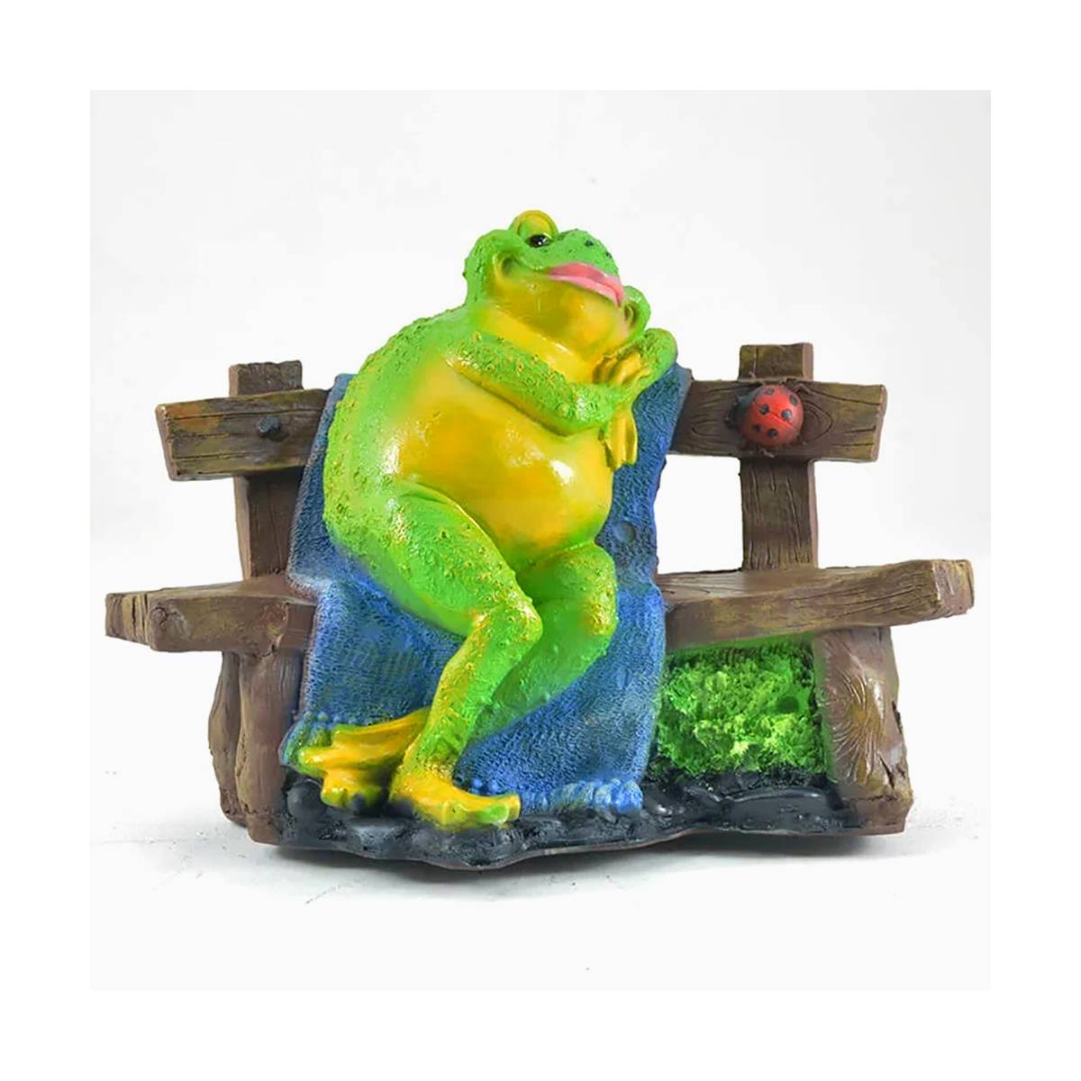 Фигурка садовая "лягушка-толстушка на лавке" (1/6) "сказка" jng178