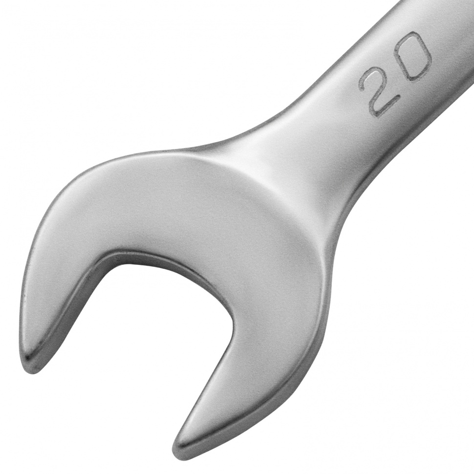 Ключ комбинированный, 20 мм, CrV, матовый хром Matrix (15116)