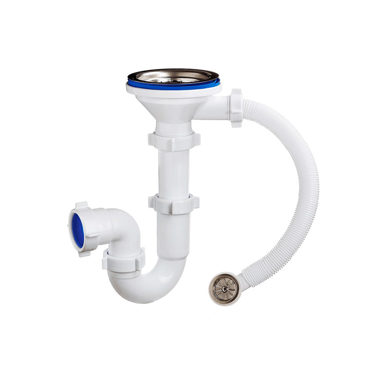 Сифон 3 1/2" х 40 мм с круглым переливом (1/30) "orio" s-5107