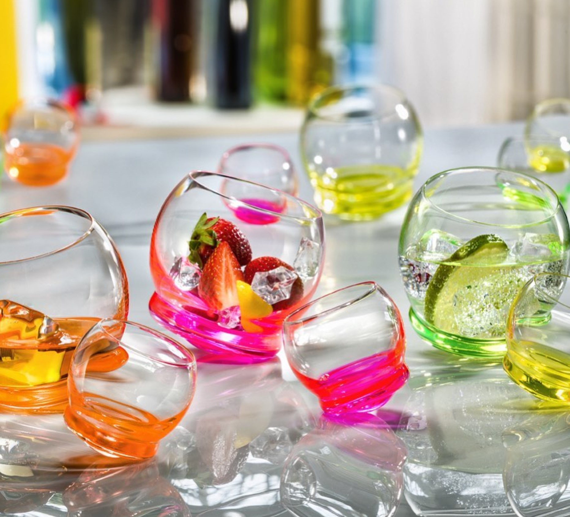 Стопка "crazy" 60 мл (набор 6 шт.) (1/8) "crystalex" 25250/d4718/60