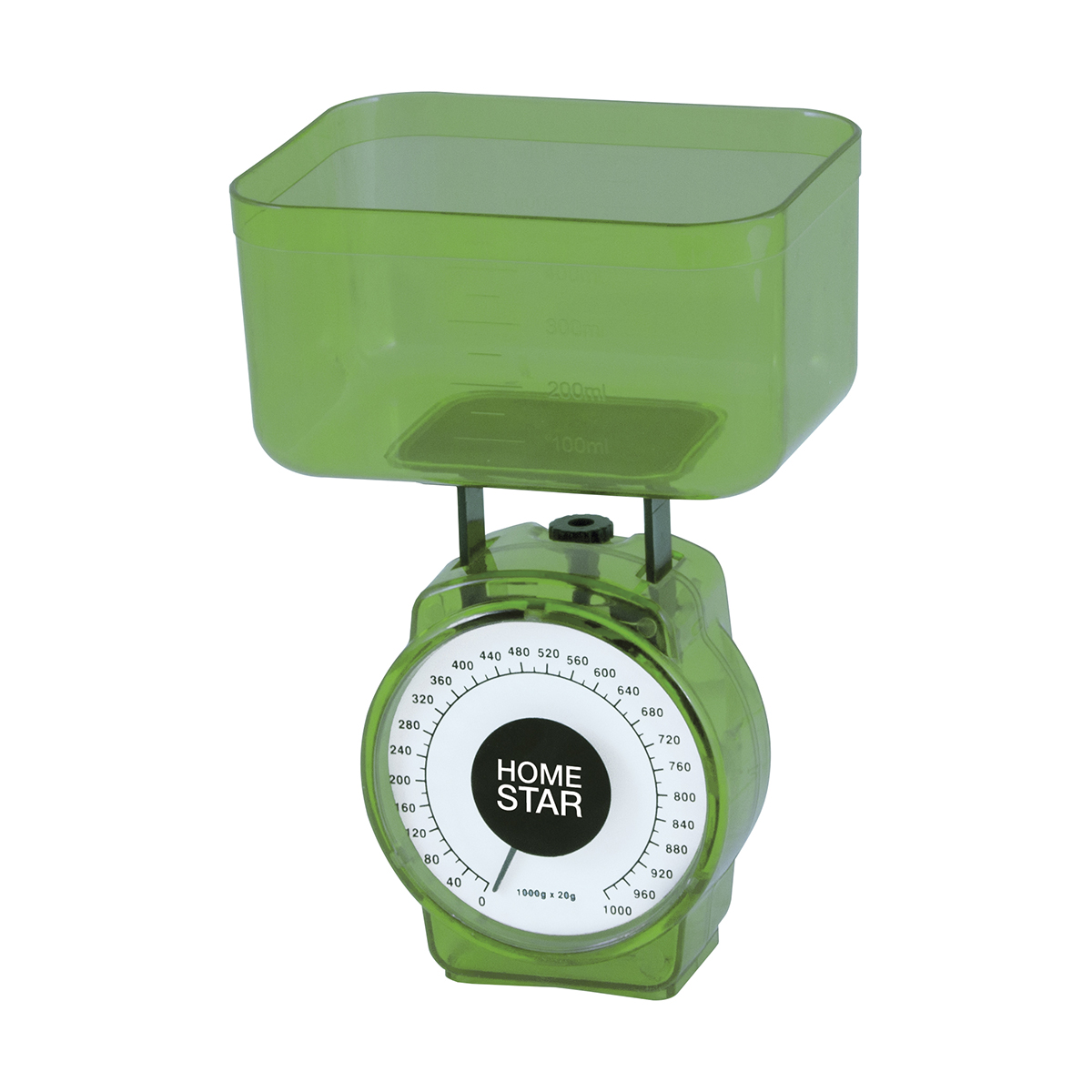 Весы кухонные механические "homestar" hs-3004м, до 1 кг (зеленые) (1/20)