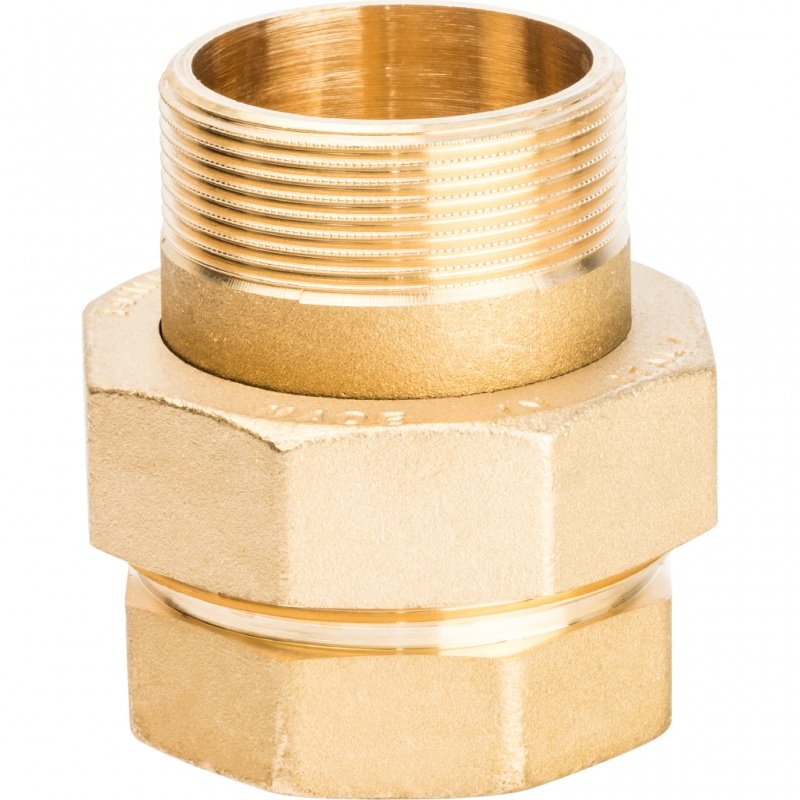 Американка ВН 2" латунь STOUT плоская прокладка