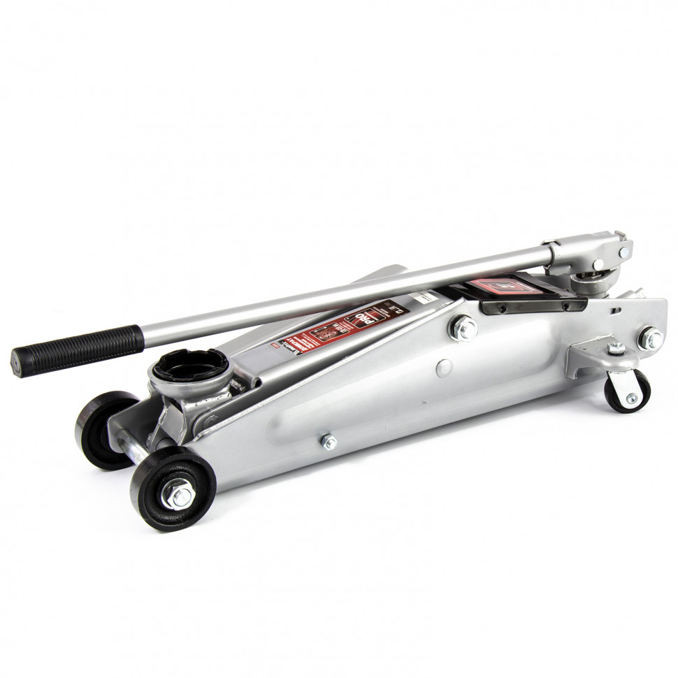 Домкрат гидравлический подкатный, 3 т, высота подъема 130-410 мм, поворотная ручка Matrix (510345)