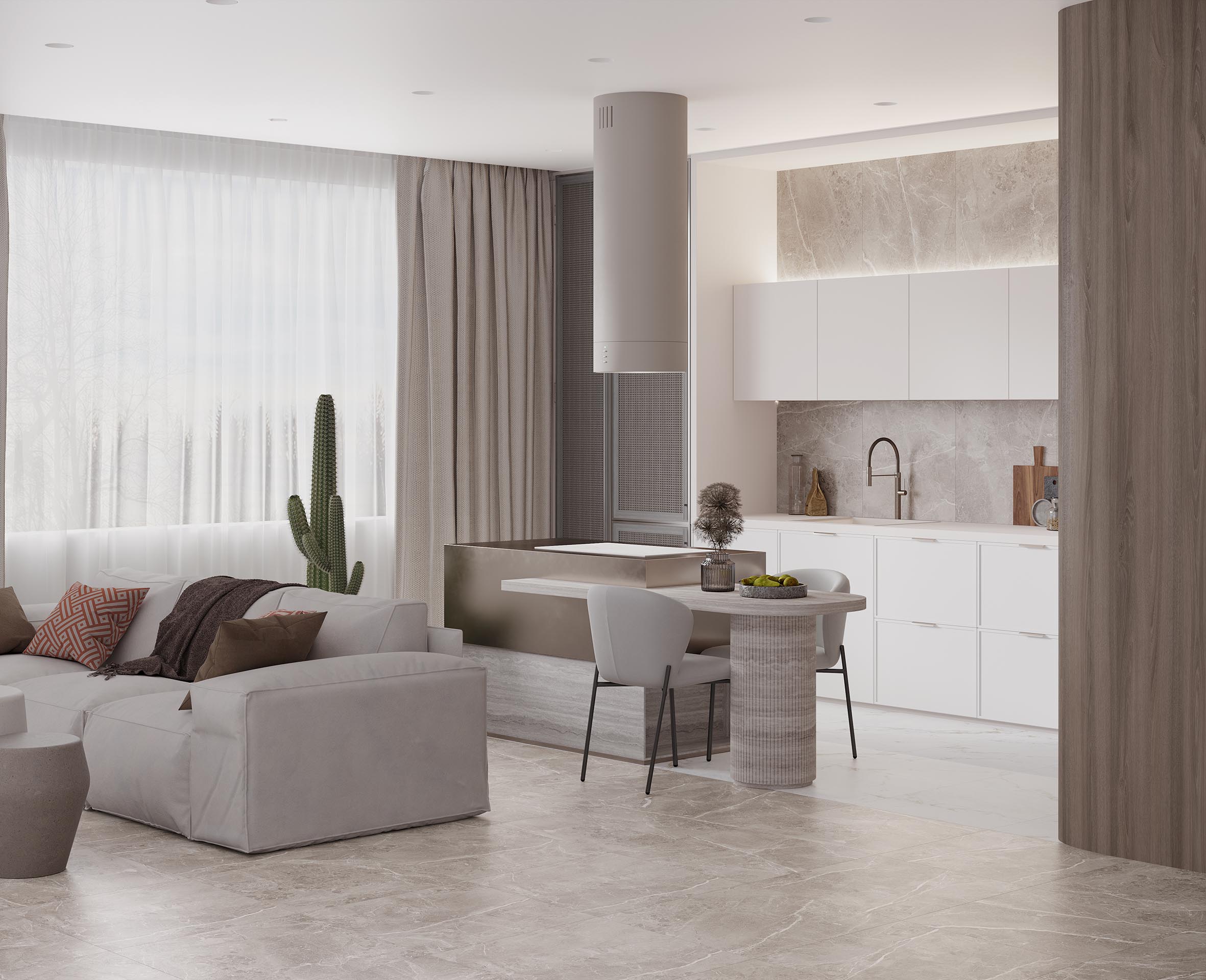 Obsidian grey керамогранит полированный 60x120