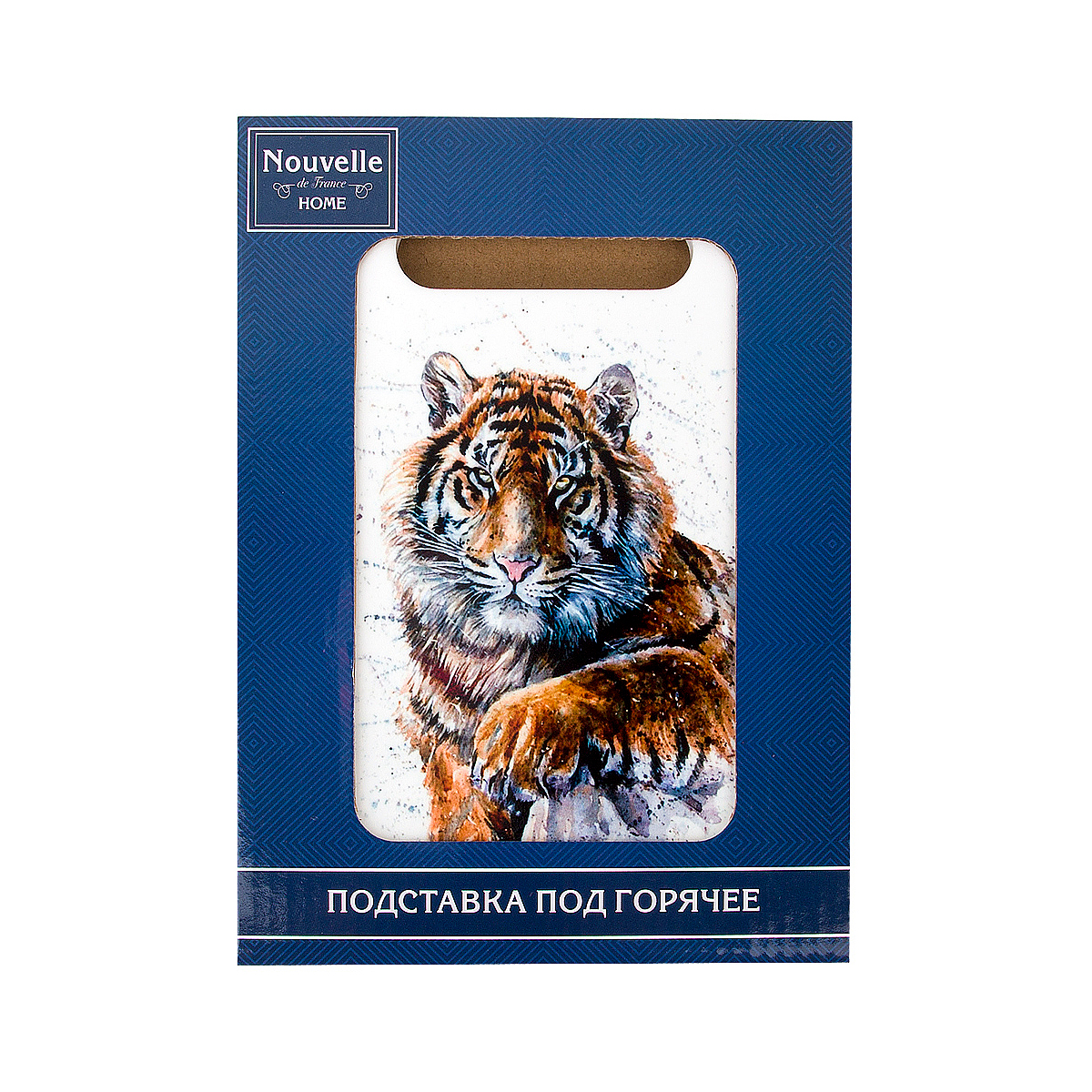 Подставка под горячее керамика/ пробка "тигр" 15*20 см (1/48) "nouvelle home" 5750913-2