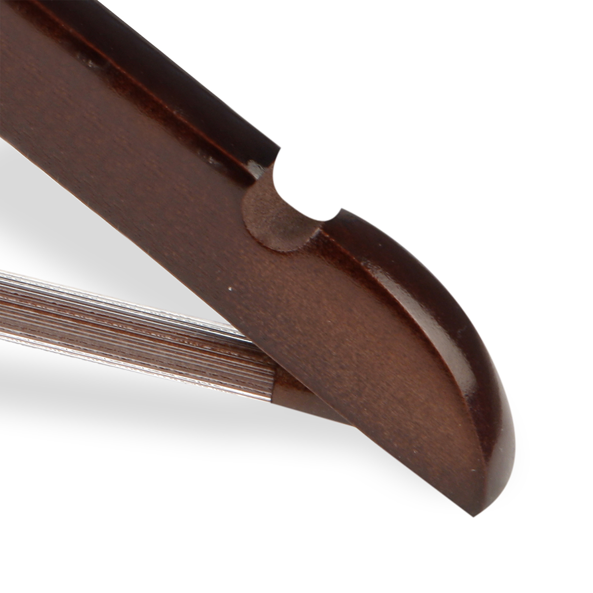 Вешалки для одежды дерев. с нескольз. перекладиной (3 шт.) коричн. (1/32) "valiant" br13001s