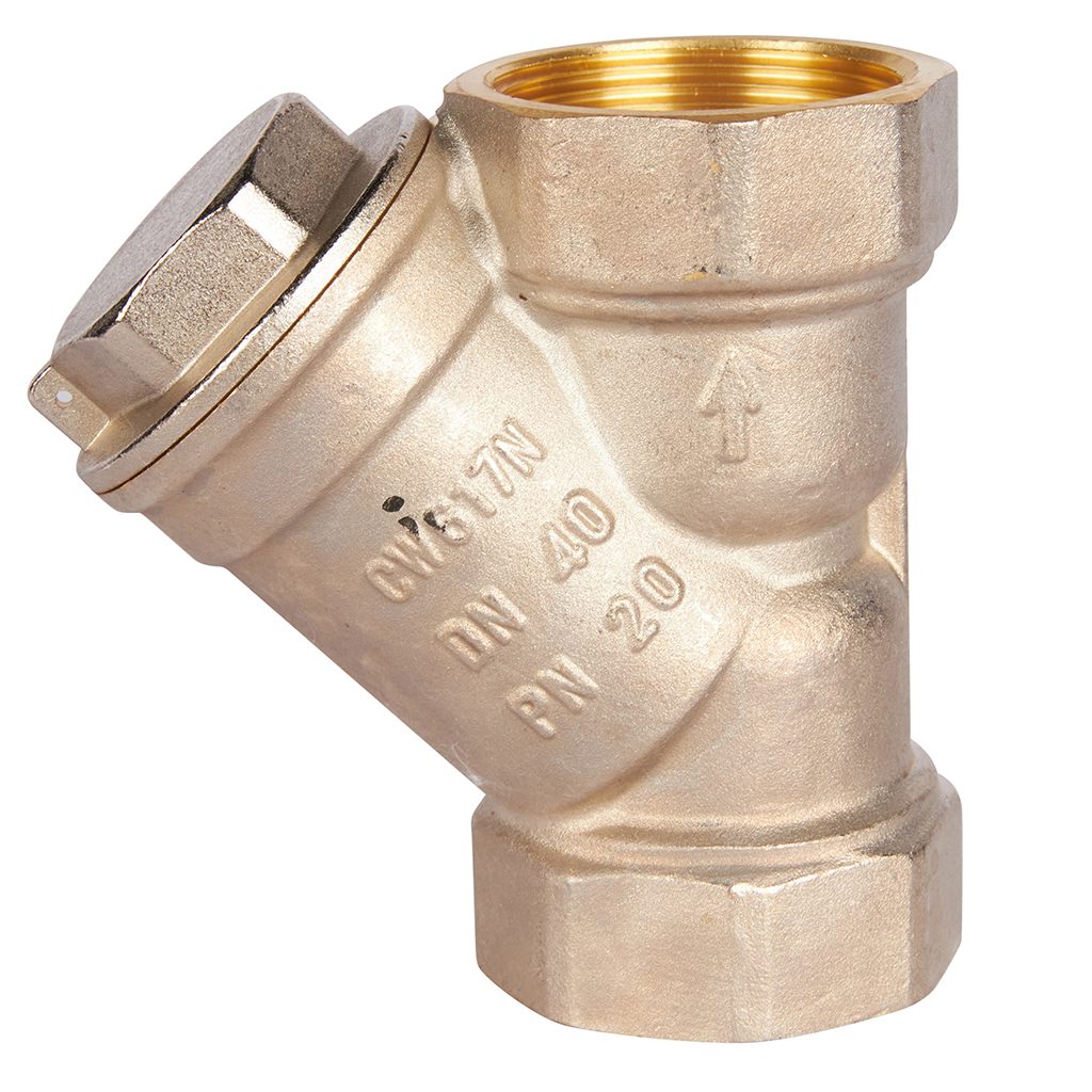 ROMMER 1" 1/2 Фильтр грубой очистки косой 500 мкр.