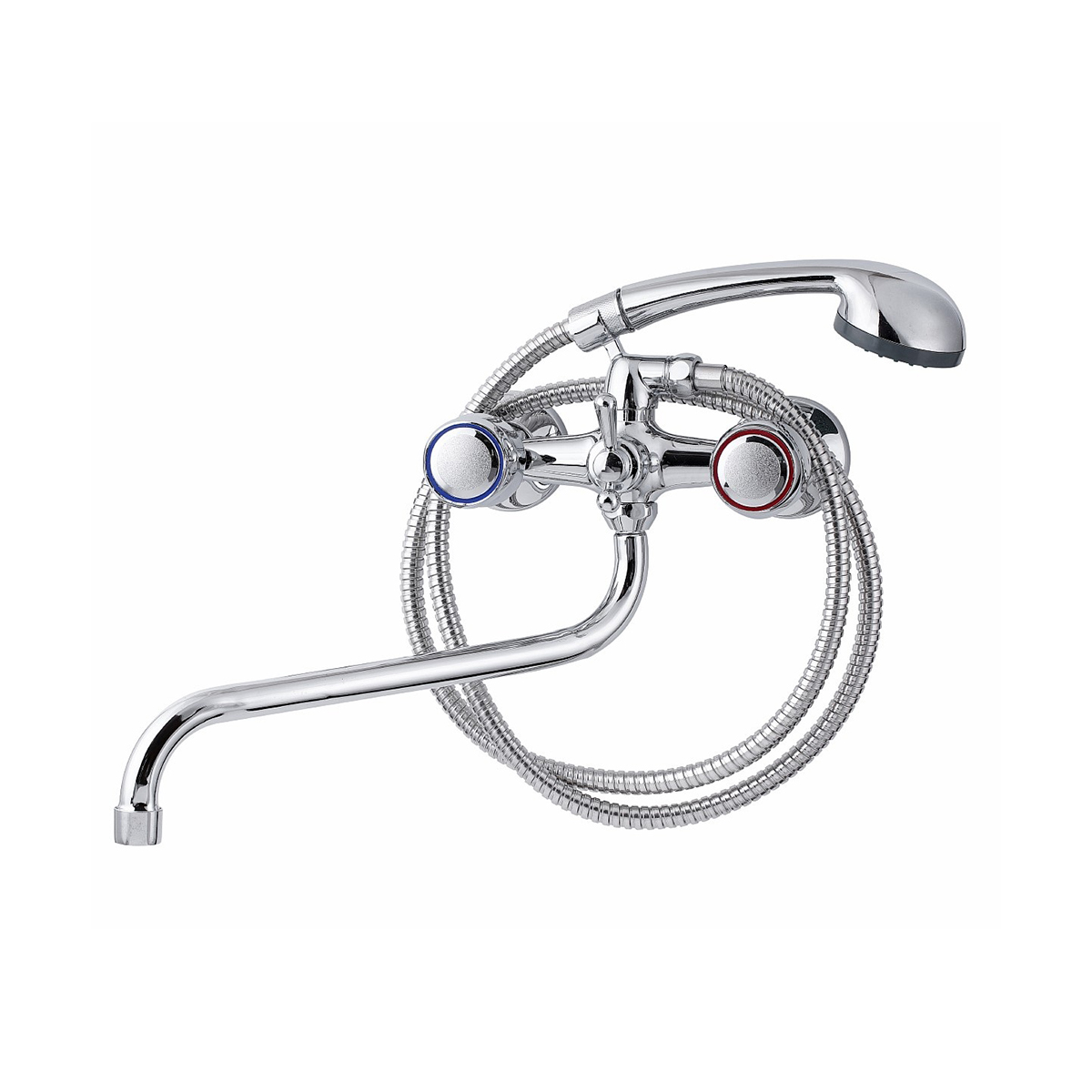 Смеситель для ванн "tsarsberg" tsb-111-34 длинный излив, двухвентильный (1/10) "профсан"