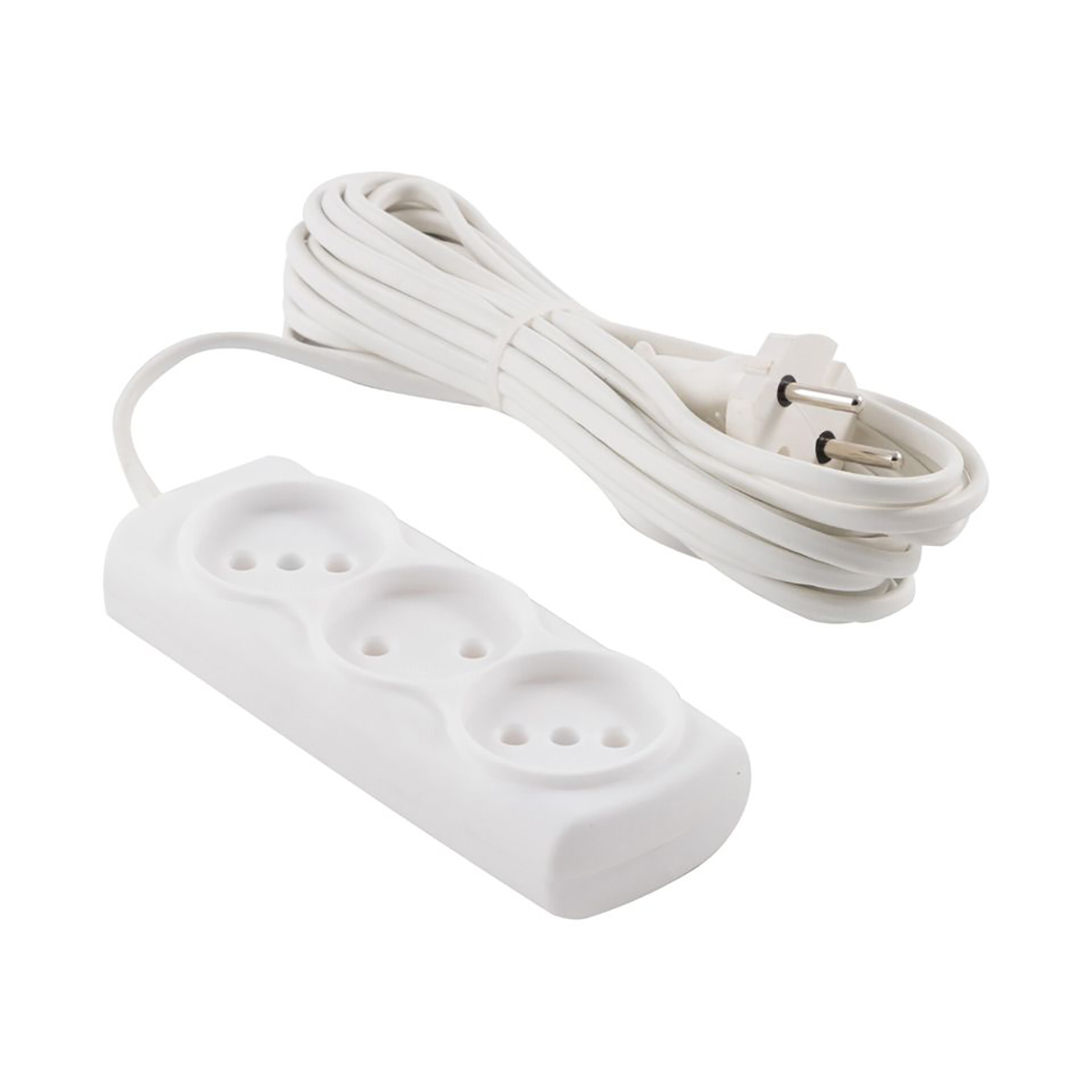 Удлинитель "engy эконом"  7 м, 3 розетки (шввп 2 х 0,75), белый (1/45)