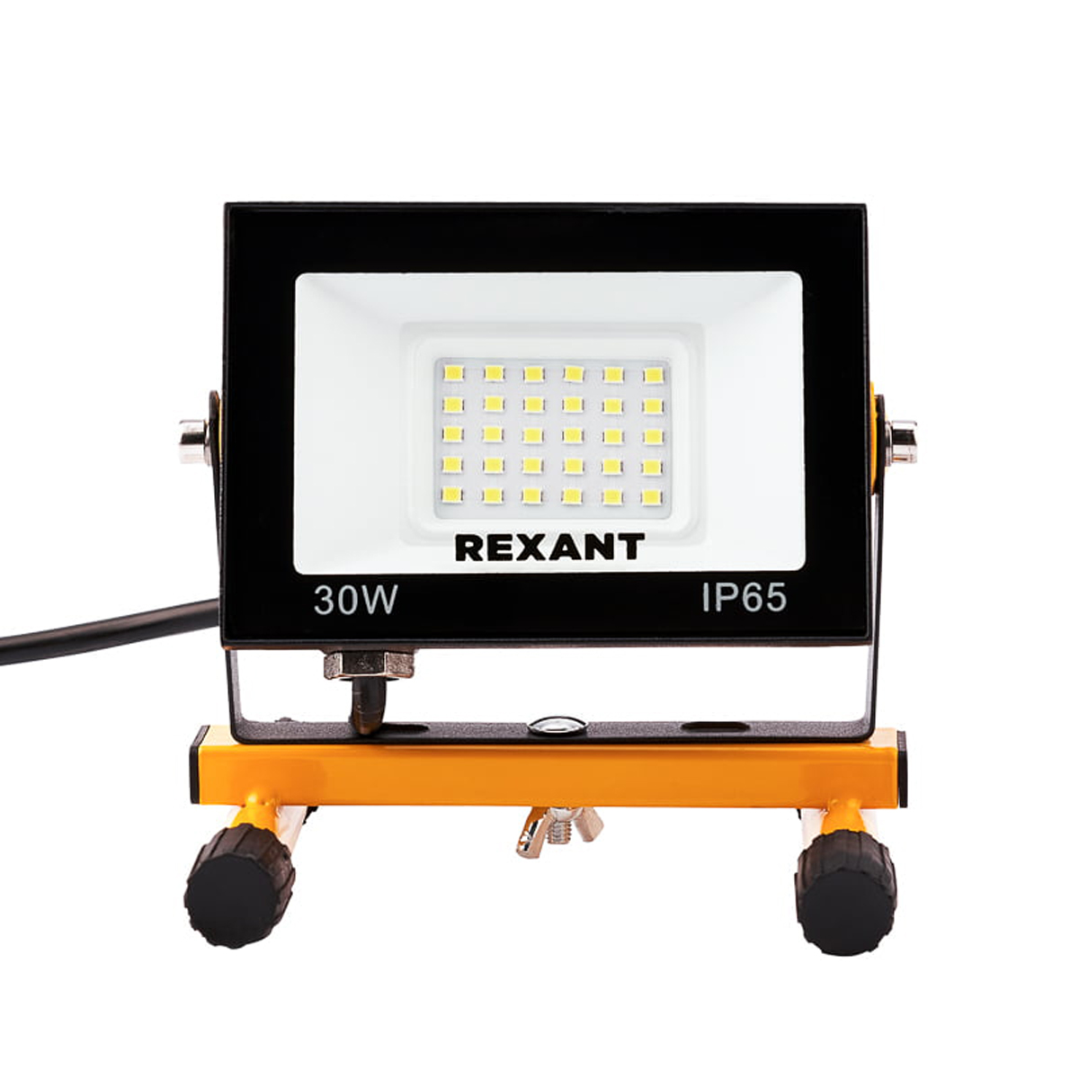Прожектор-переноска светодиодный "expert" 30 вт 2400 лм 6500 k, шнур 0,5 м (1/10) "rexant" 605-021