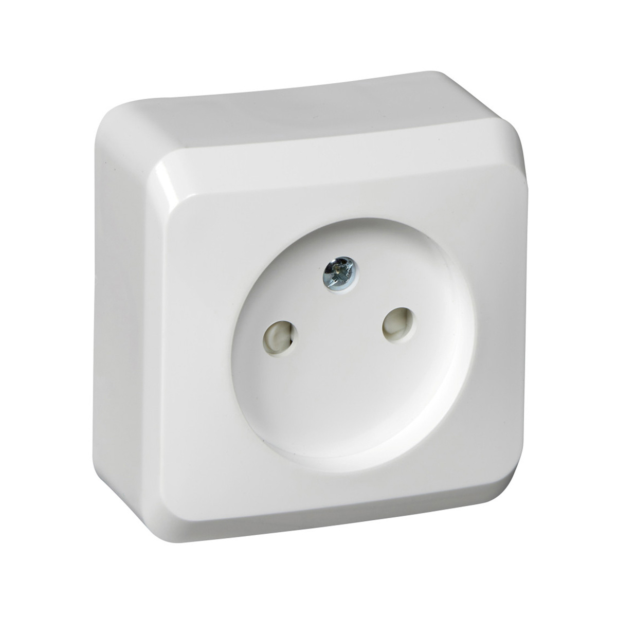 Розетка открыт. уст. "этюд" 1 местн. с шторками 16а, бeлый (1/25/200) "schneider"