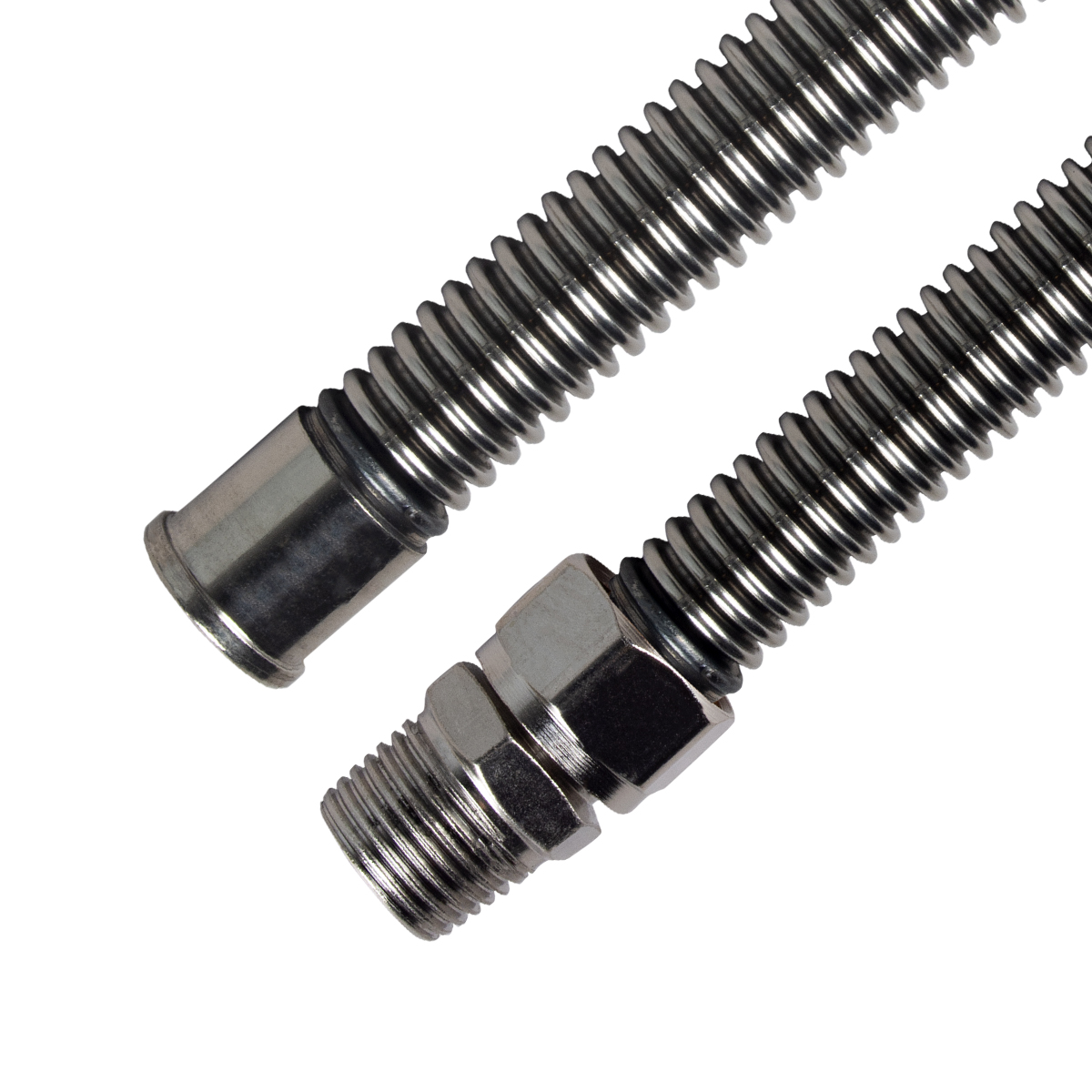 Подводка сильфонная для газа 1/2"  60 см гайка-штуцер  (1/50) "elka"