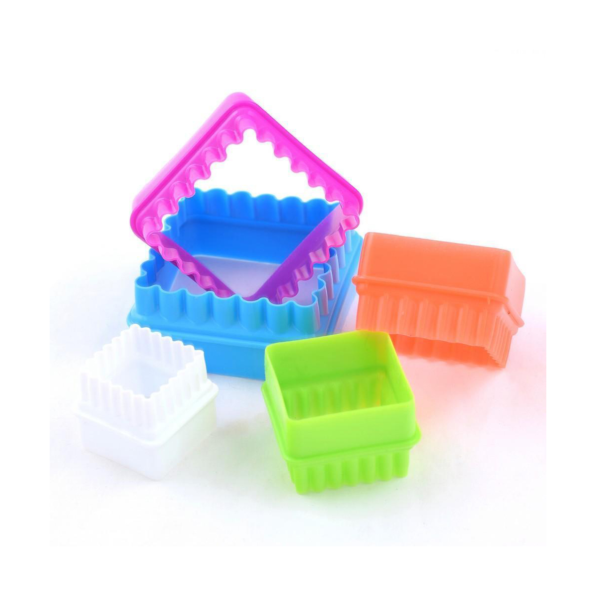 Формы кулинарные пласт. "квадрат" набор 5 шт. (1/12/144) "мультидом" ms8-86