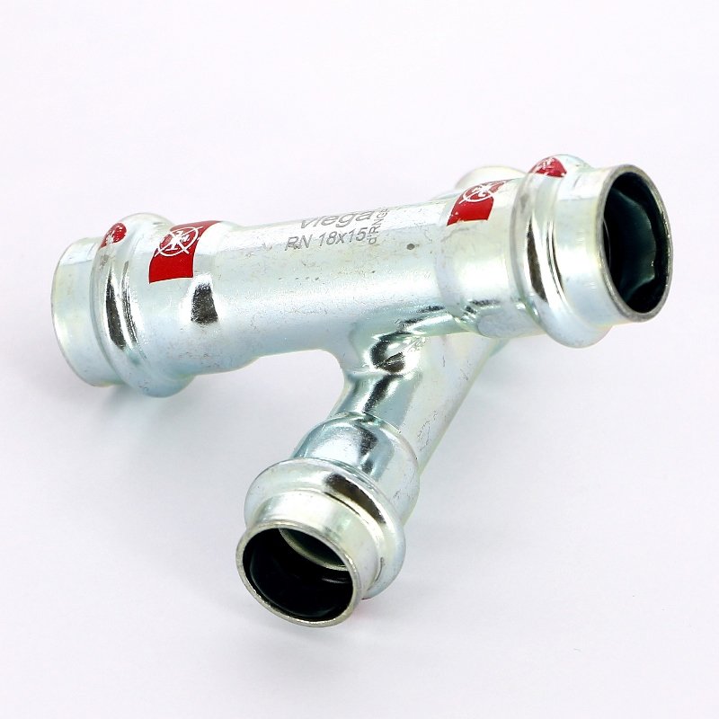 Крестовина пресс 18x15 оцинкованная сталь Prestabo VIEGA