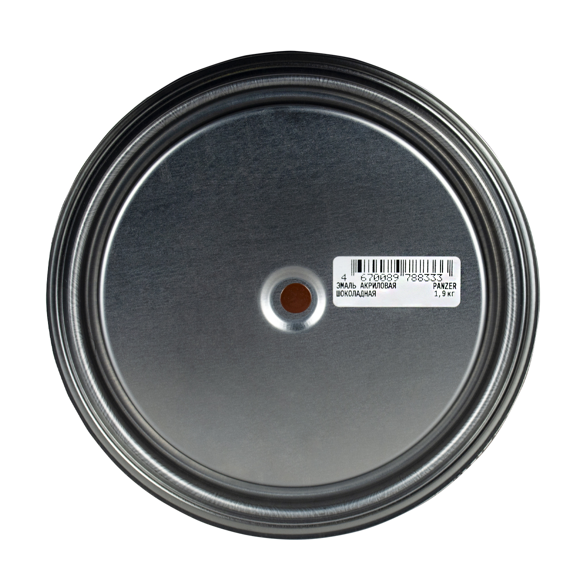 Эмаль акриловая полуглянцевая шоколадная 1,9 кг (1/6) "panzer"