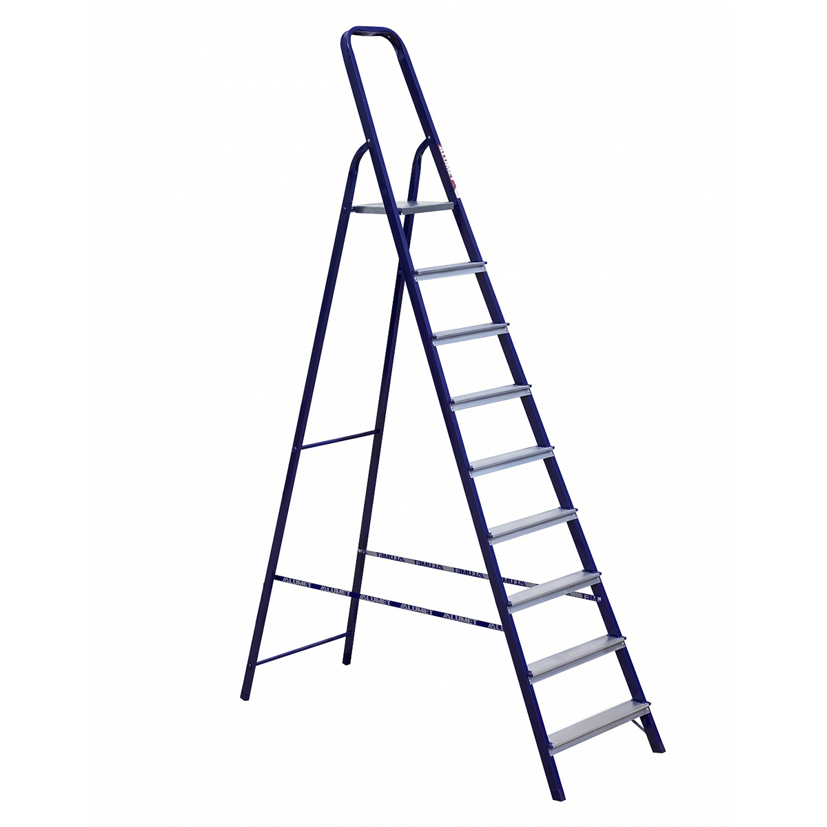 Стремянка стальная  9 ступеней (1) "алюмет"