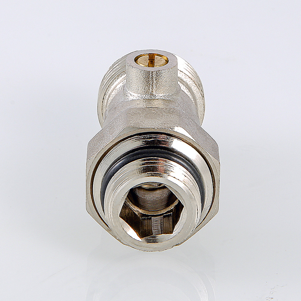 Кран прямой ВН 1/2" x 3/4" для нижнего подключения радиатора VALTEC