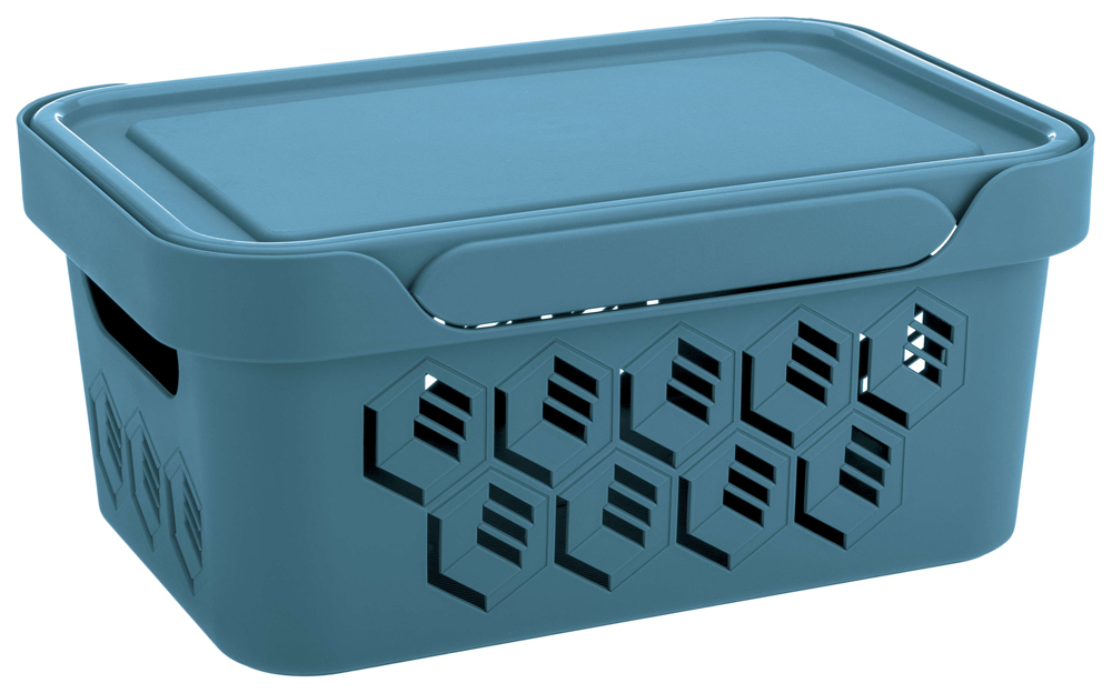 Ящик универс. с крышкой "deluxe" 270*190*120 мм 4,6 л (1/12) "бытпласт"