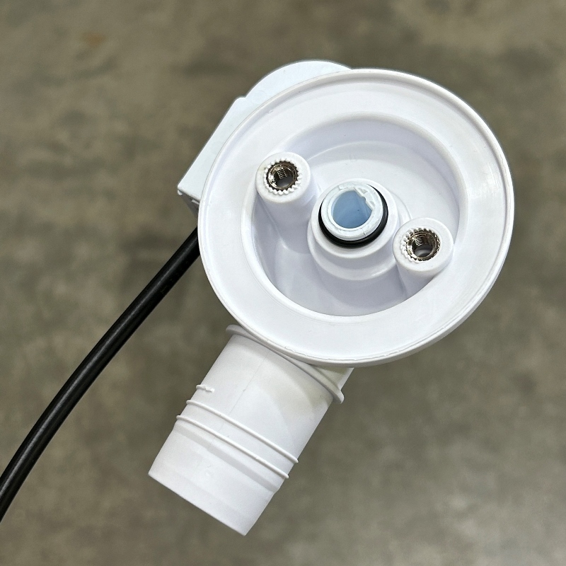 Слив McALPINE перелив L=380-700 х 34 мм метал. 70 мм слив, выход 40/50 мм, хром