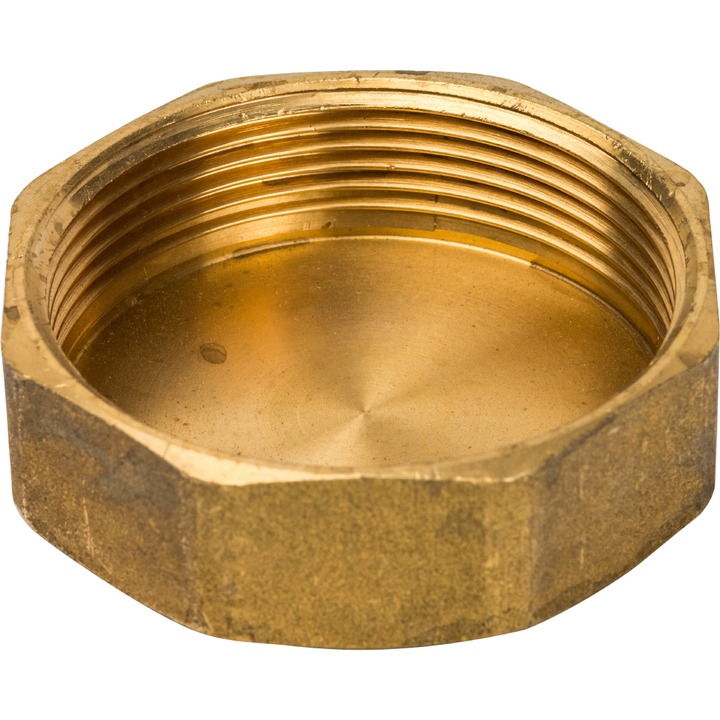 Заглушка резьбовая ВР 2" латунь STOUT