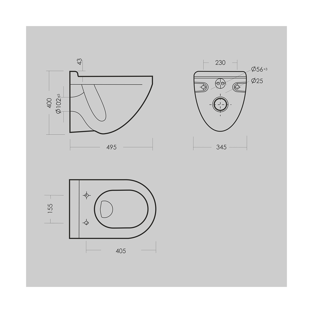 Унитаз подвесной "attica" белый "sanita luxe"  wc.wh/attica/dm/wht.g/s1