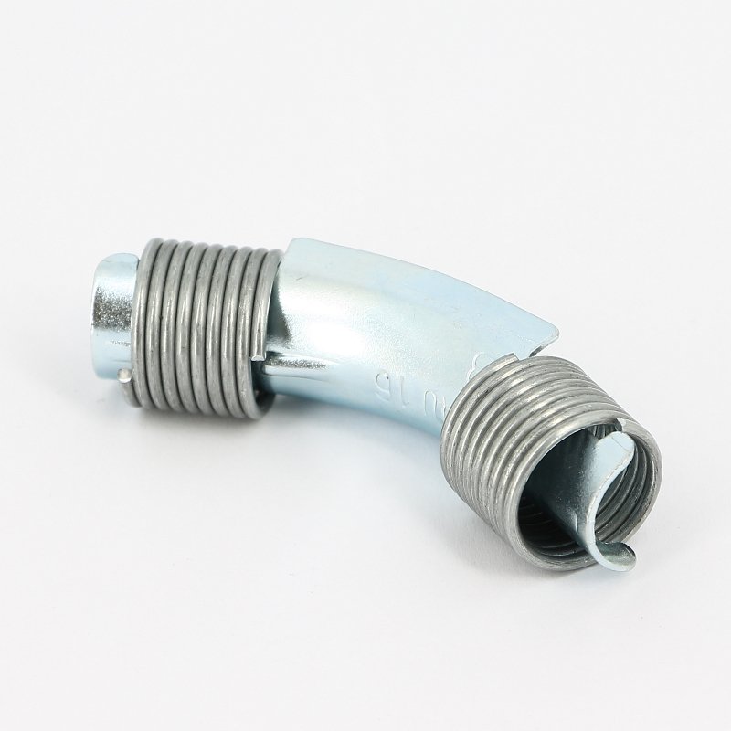 Фиксатор поворота для PEX труб d=16 с фиксирующими кольцами Rehau 45°