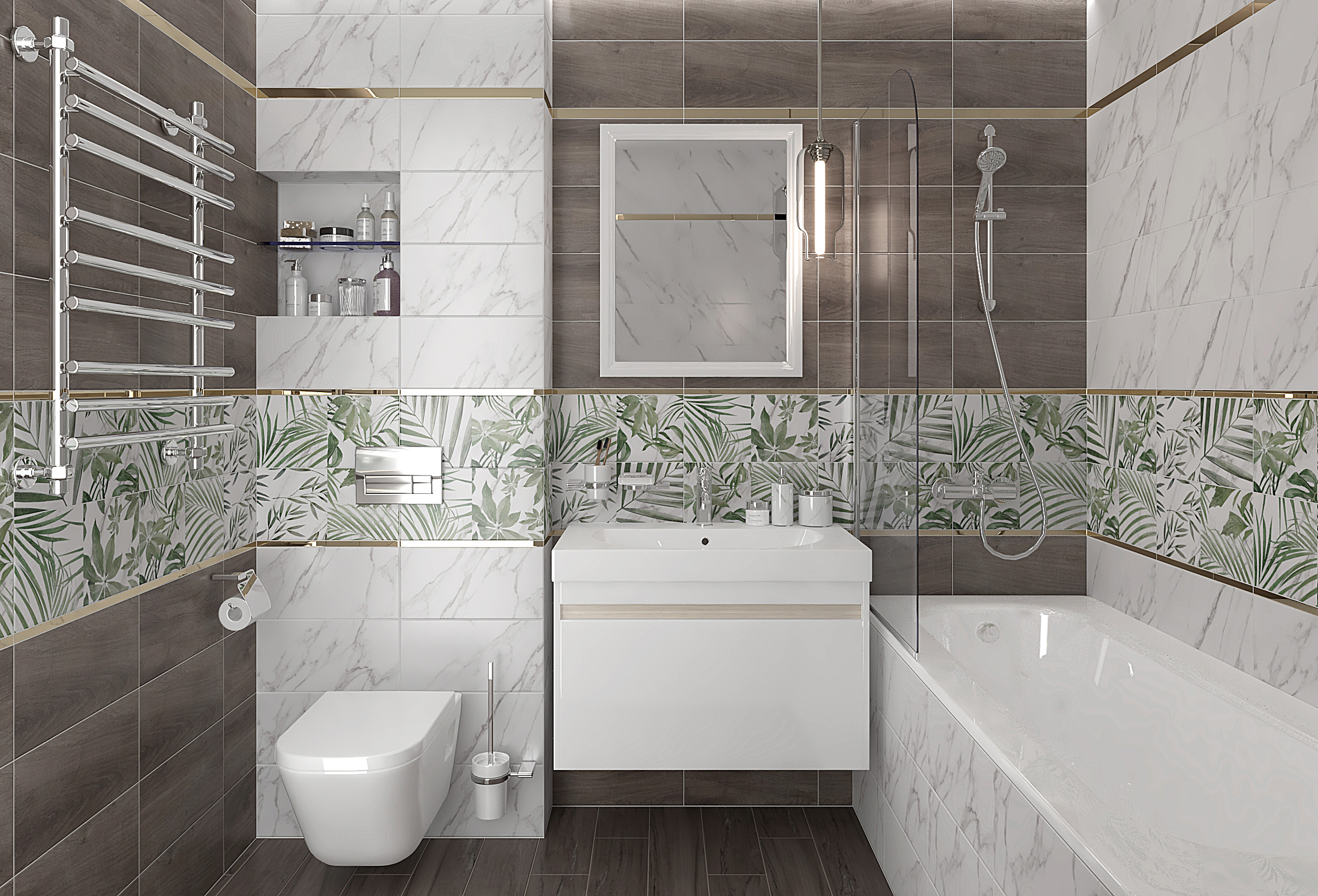 Blanco плитка настенная белый микс 08-00-01- 20x40