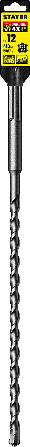 STAYER Hercules-4Х, 12 x 410/540 мм, SDS-max бур, Professional (29370-410-12)