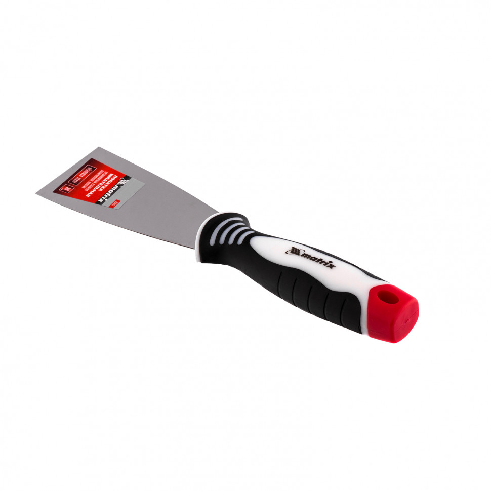 Шпательная лопатка из нержавеющей стали, 50 мм, трехкомпонентная ручка Matrix (85532)