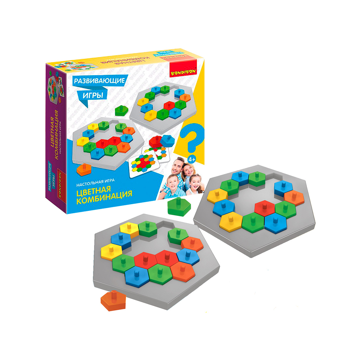 Игра развивающая "цветная комбинация" "bondibon" вв5165