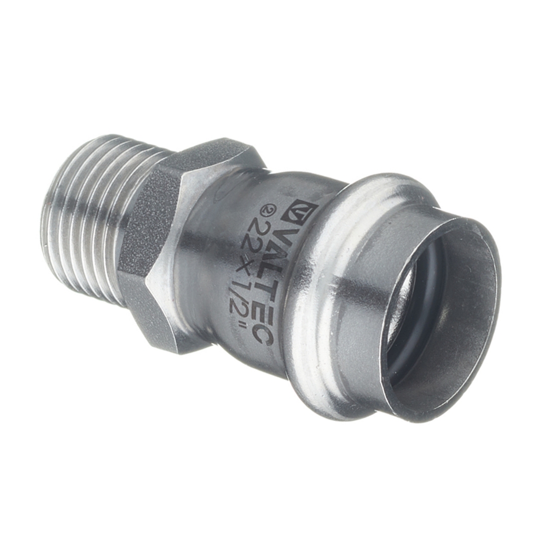 Муфта пресс-Н 22 мм х 1/2" нержавеющая сталь VALTEC
