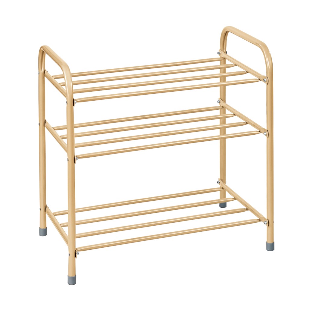 Этажерка для обуви 3-х  ярусная (бежевый)  (1) "виолет"