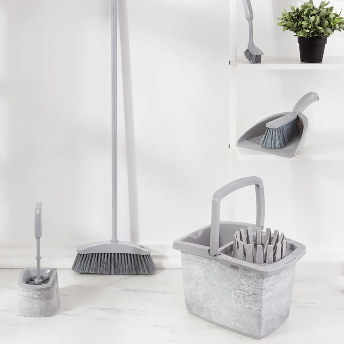 Туалетный набор "стайл лофт" ерш + подставка (1/20) "york"