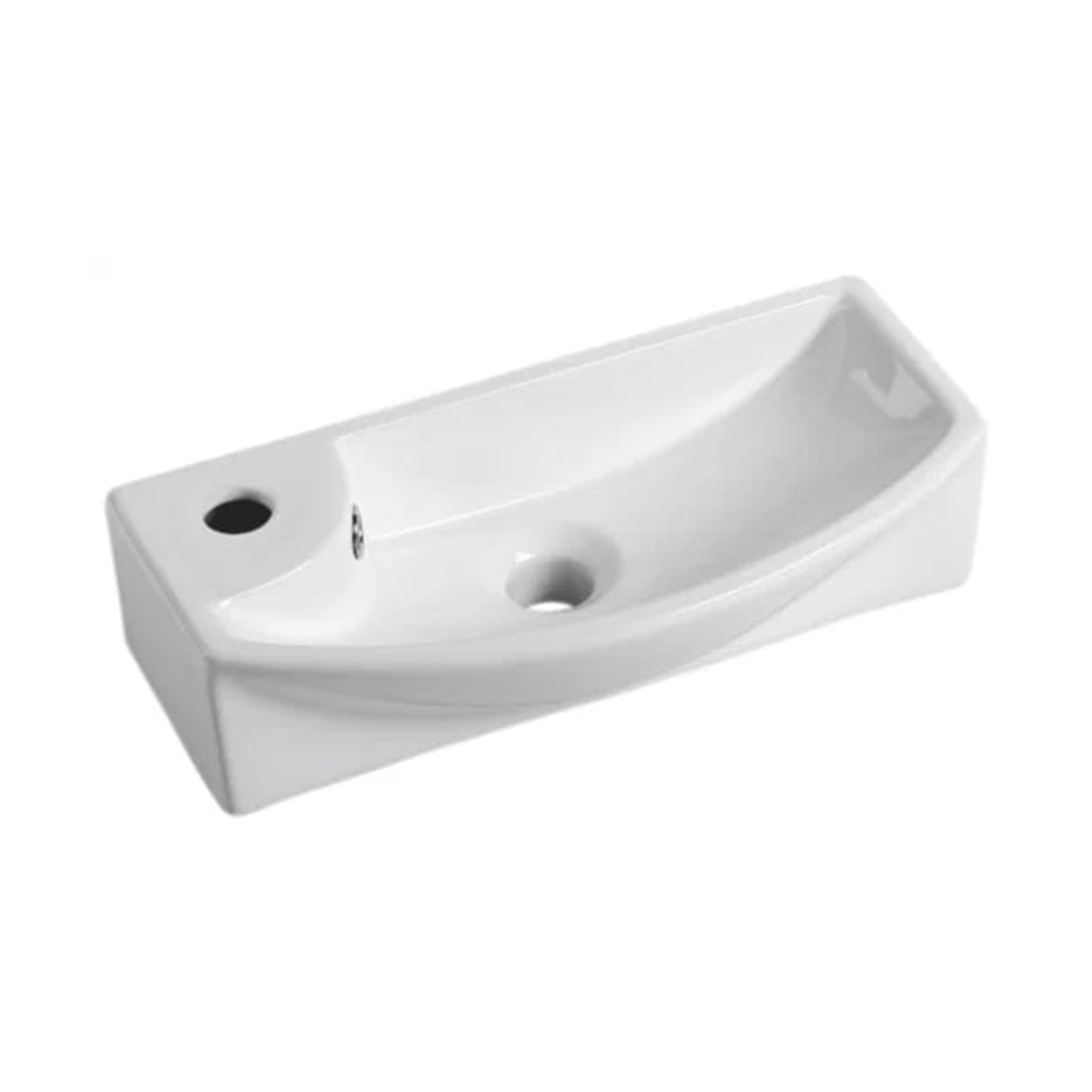 Раковина подвесная gt707r керамическая 45,5*22*13 см, белая (1) "gappo"