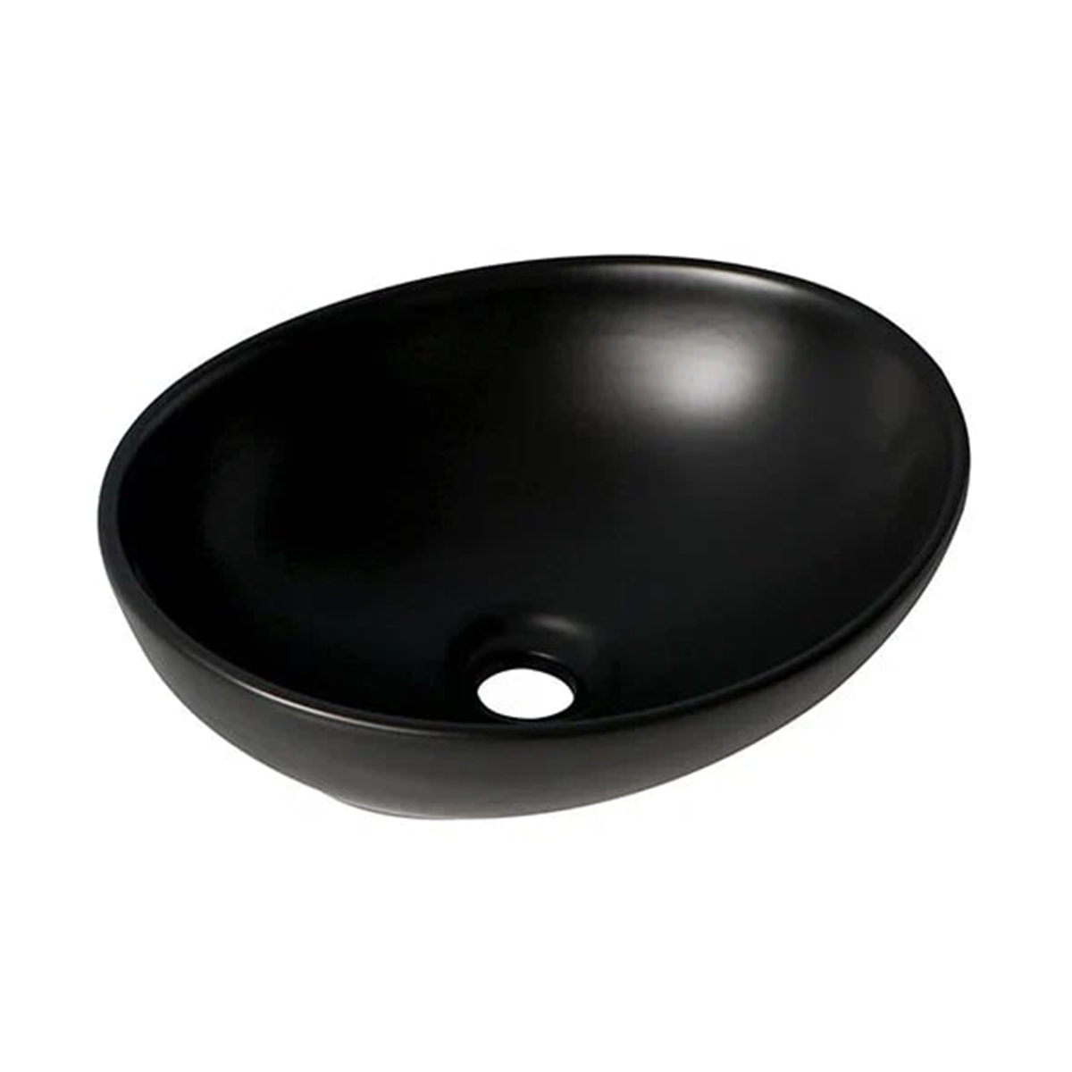 Раковина накладная gt304-8 фаянсовая 41*33*14,5 см, черная (1) "gappo"