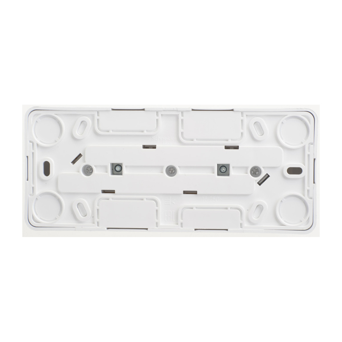 Розетка открыт. уст. "этюд" 3-х местн. с заземл, с шторками 16а, бeлый (1/9/72) "schneider"