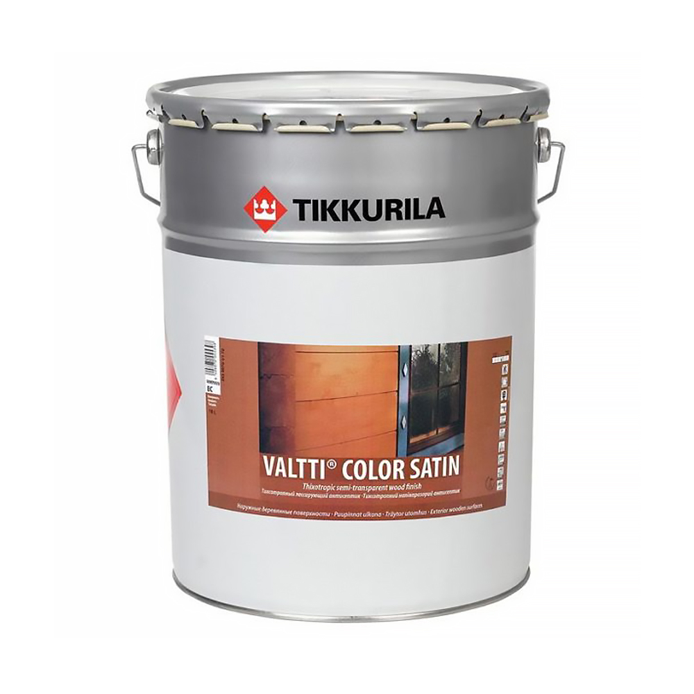 Валтти колор сатин 18 л (1)  антисептик для дерева "тиккурила"