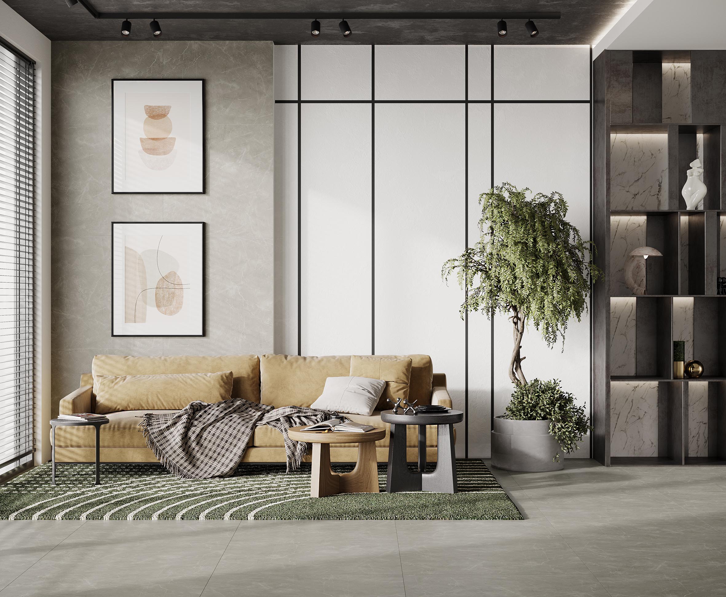 Wolf grey керамогранит сатинированный 80x80